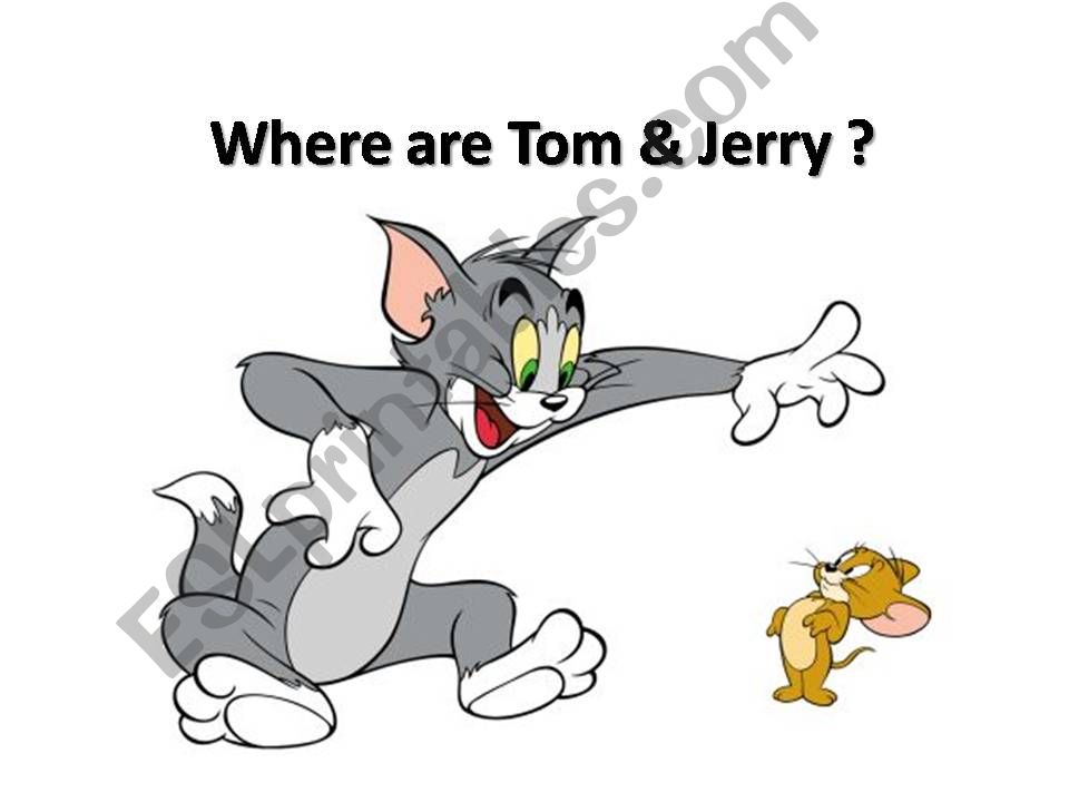 Preposition Tom & Jerry powerpoint