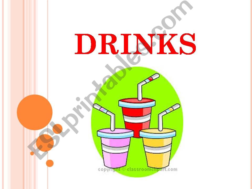 DRINKS powerpoint