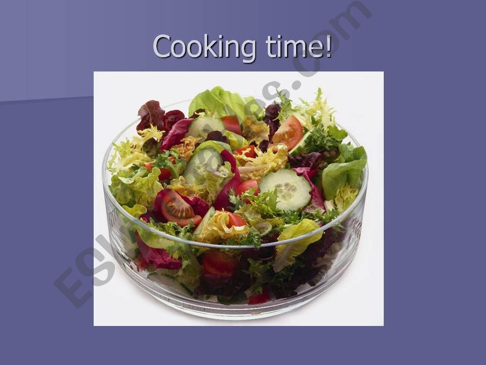 Food in the UK, Cooking powerpoint