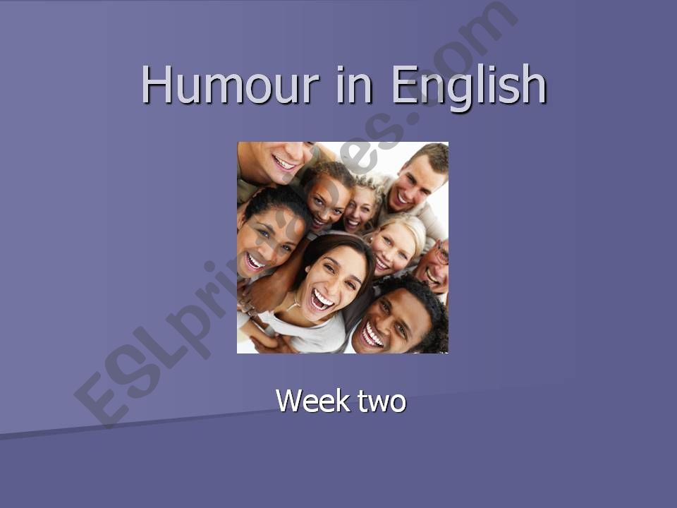 British Humour powerpoint