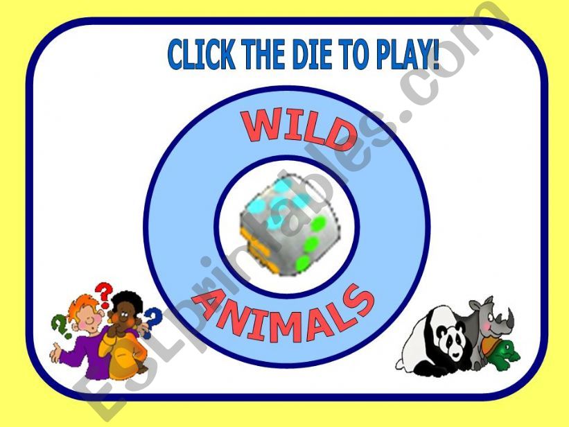 WILD ANIMALS GAME powerpoint