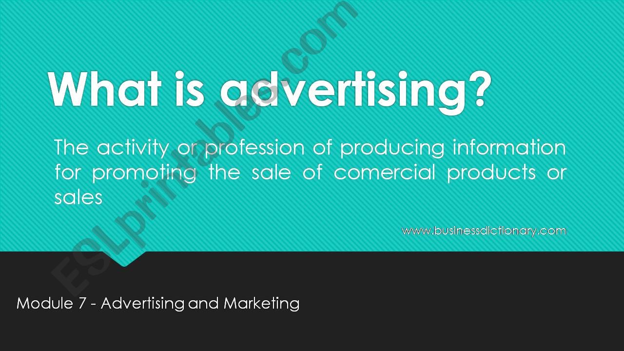 Marketing and Advertising powerpoint