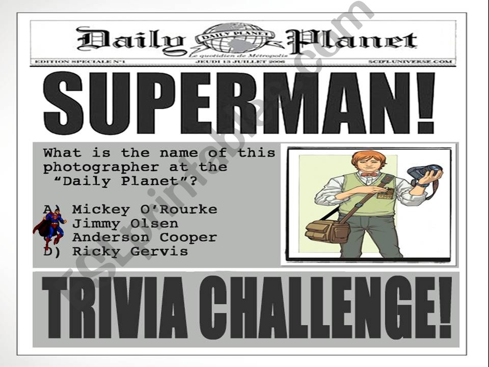 SUPERMAN #2 - TRIVIA powerpoint