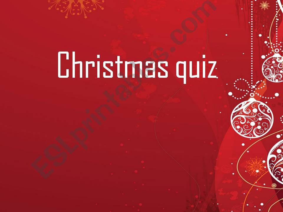 Christmas quiz powerpoint