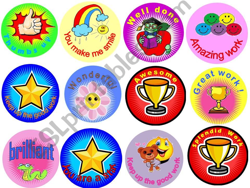 ESL English PowerPoints Rewards For Students