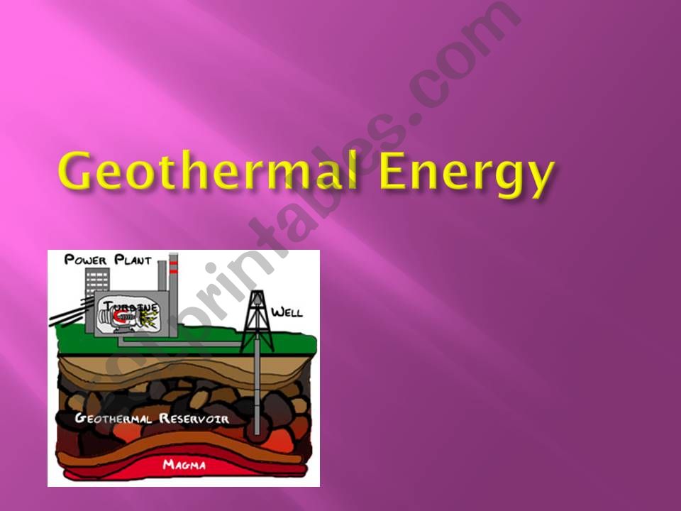 Geothermal Energy powerpoint