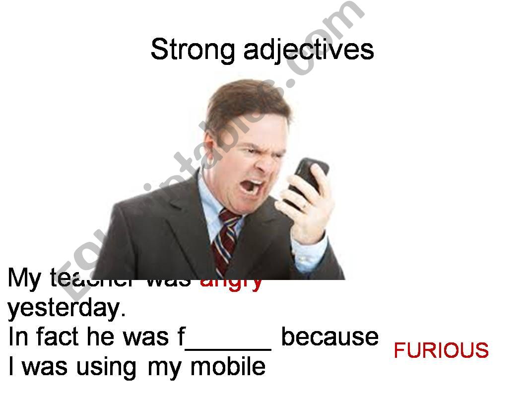 Extreme (strong) adjectives. powerpoint