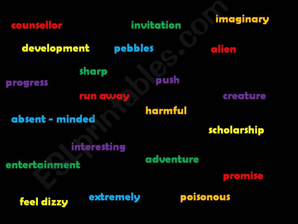 Vocabulary Mamory Game powerpoint