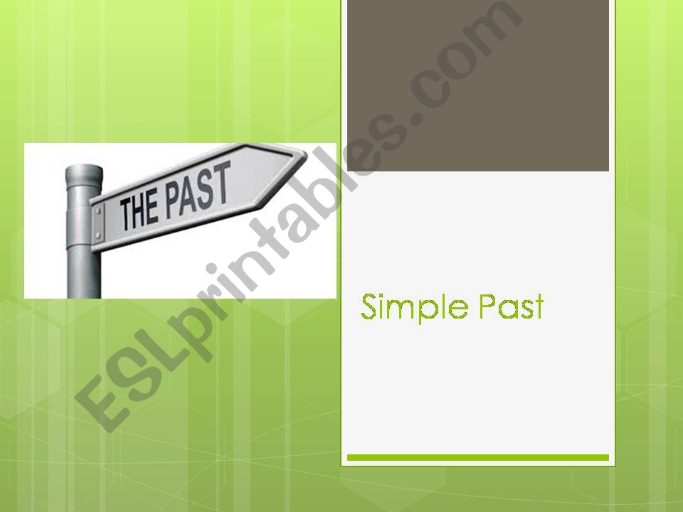 Simple Past Explanation powerpoint