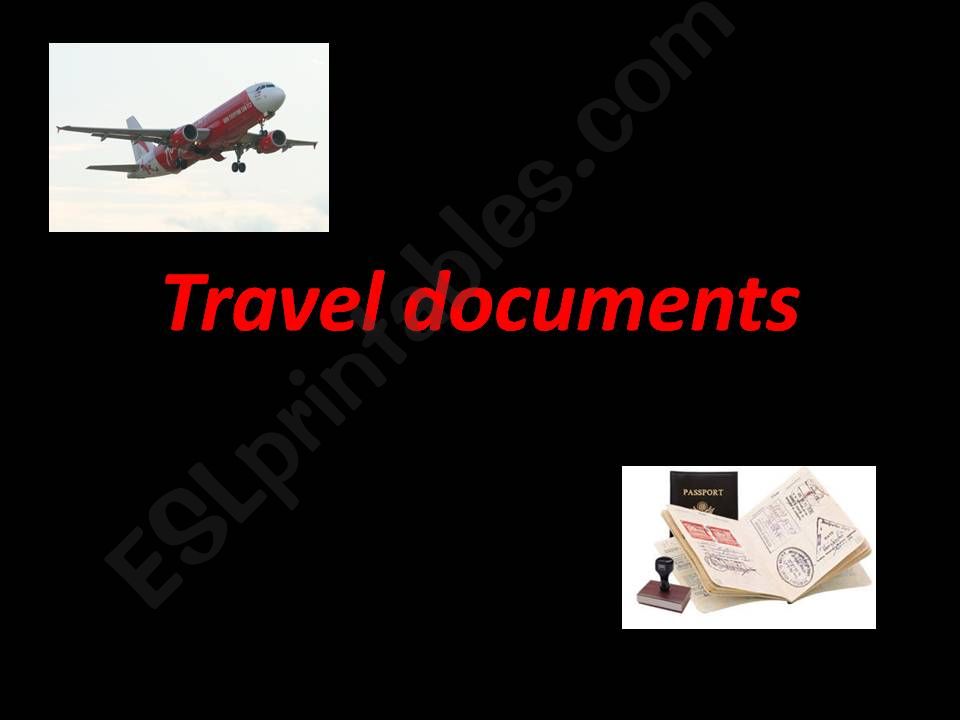 Travel documents powerpoint
