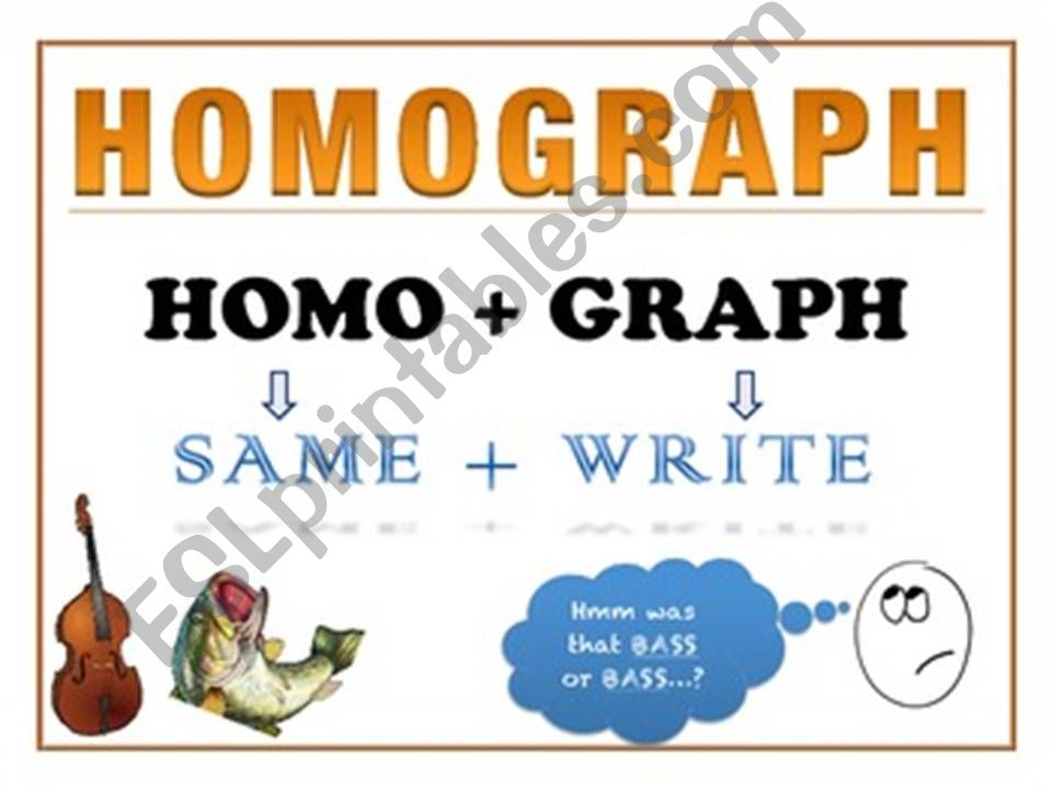 Homographs powerpoint