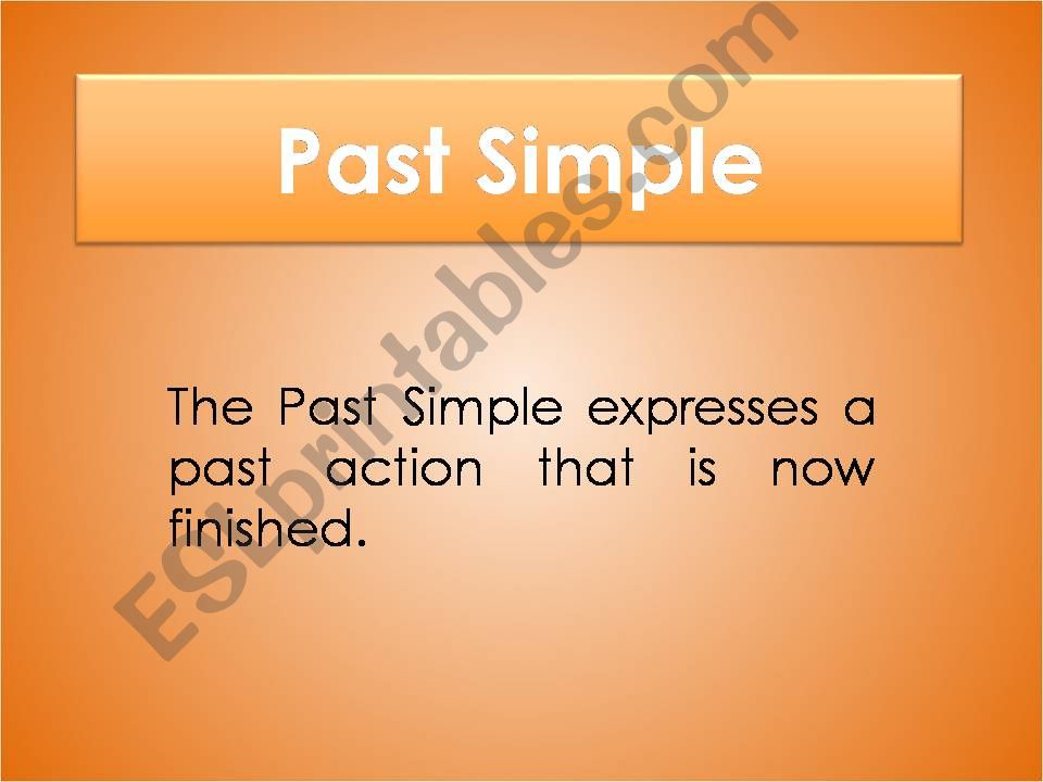 PAST SIMPLE WITH PRACTICE powerpoint