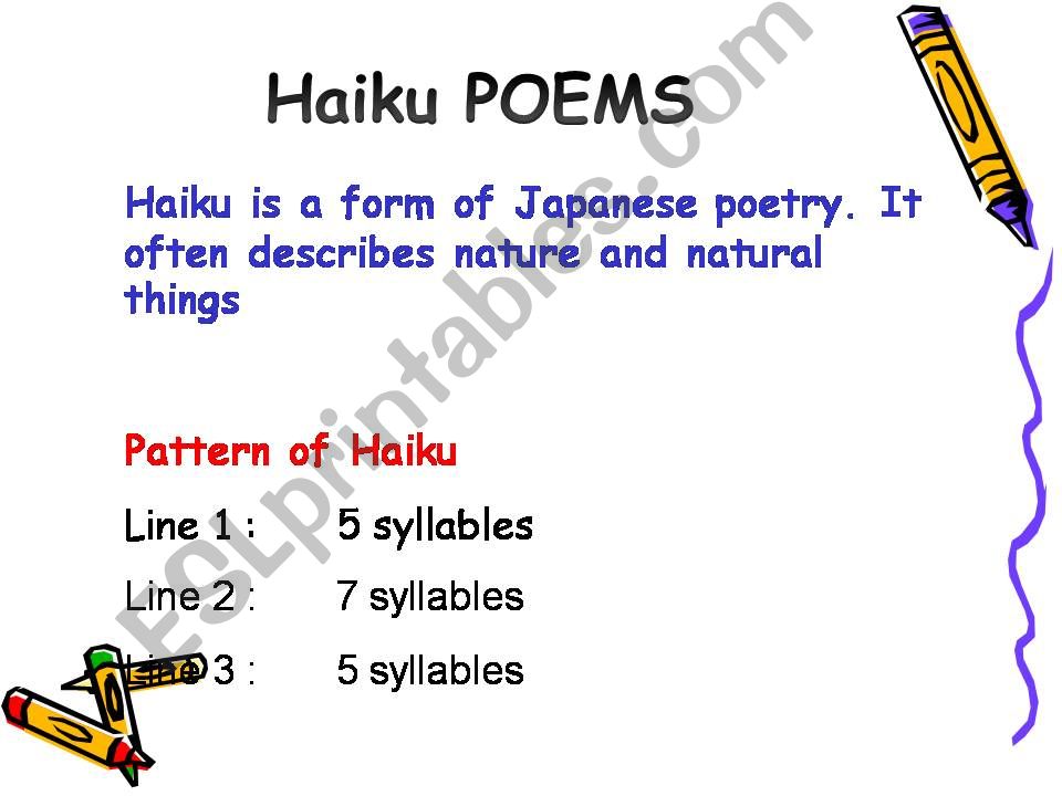 HAIKU powerpoint