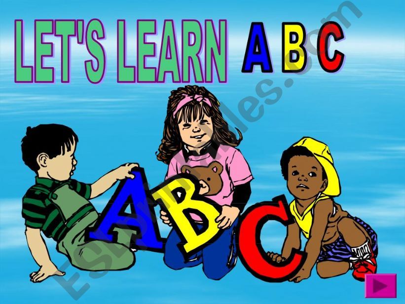 LETS LEARN ABC PART 1 powerpoint