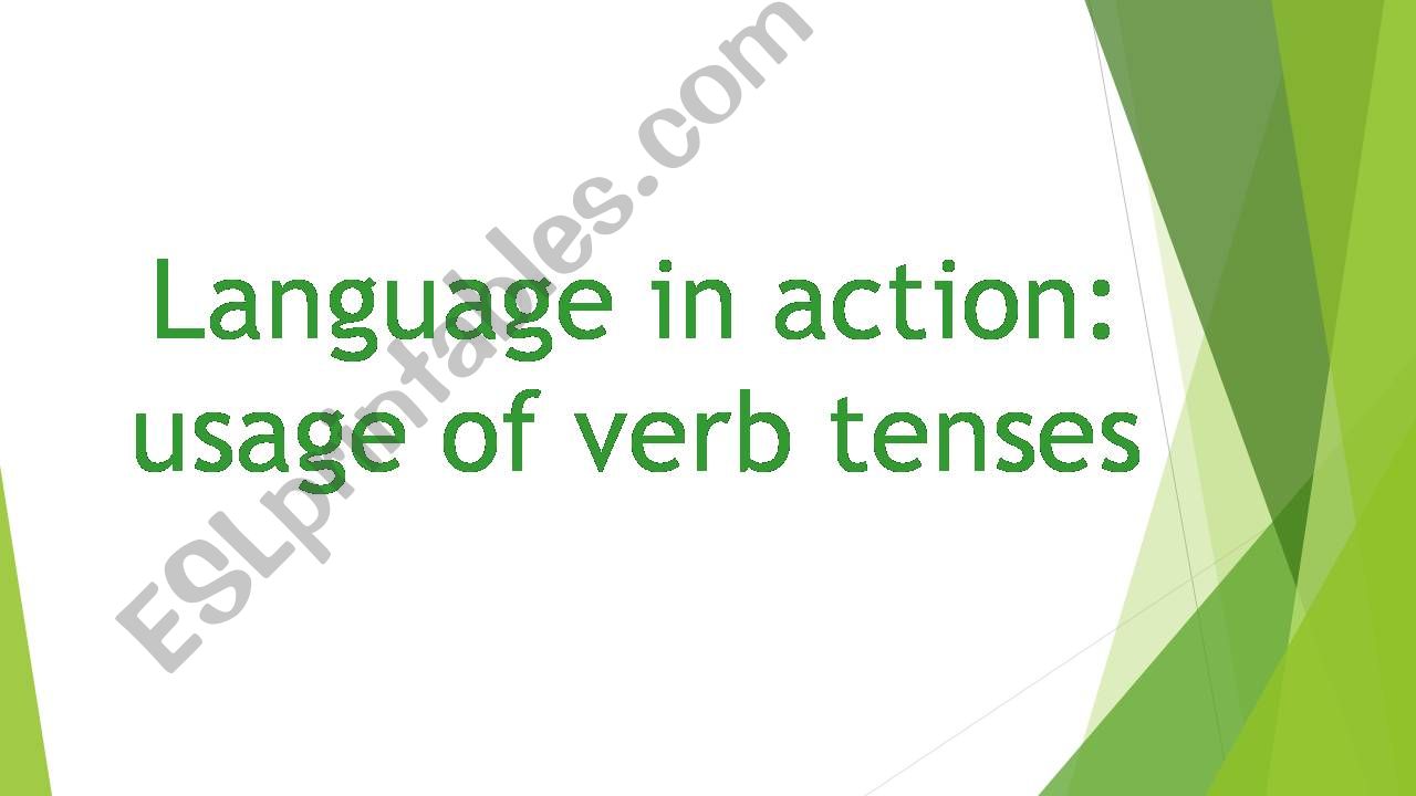 Language in use - verb tenses referring to the past