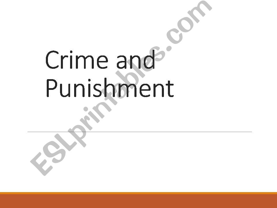 Crime and punishment powerpoint