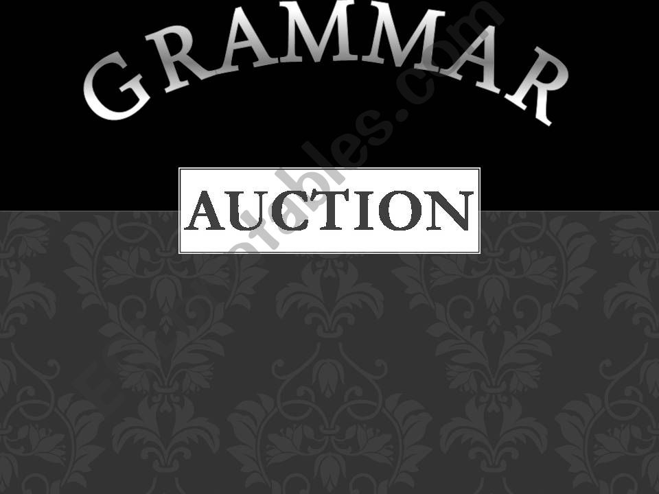 Grammar Auction powerpoint