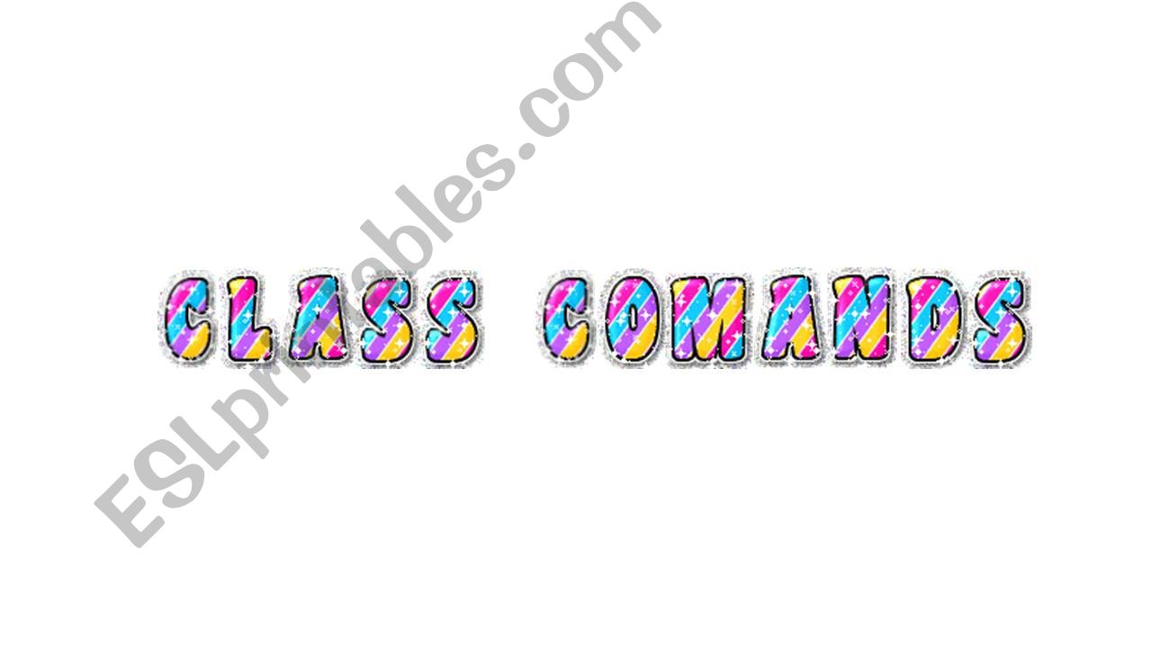 Classroom Commands powerpoint