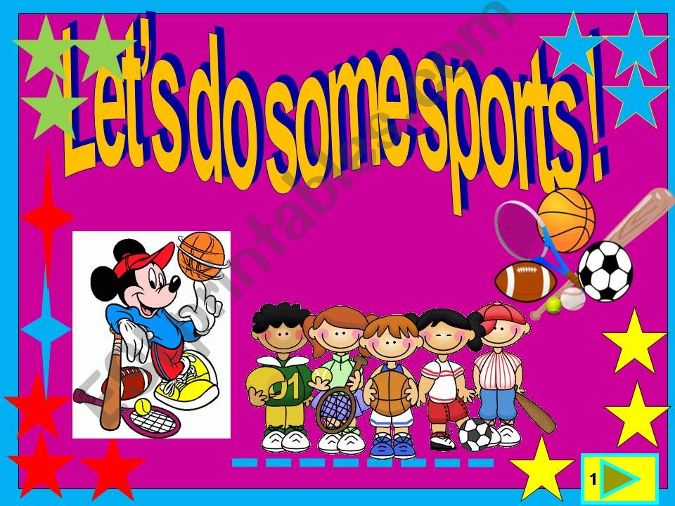 lets do some sports! multiple choice activity