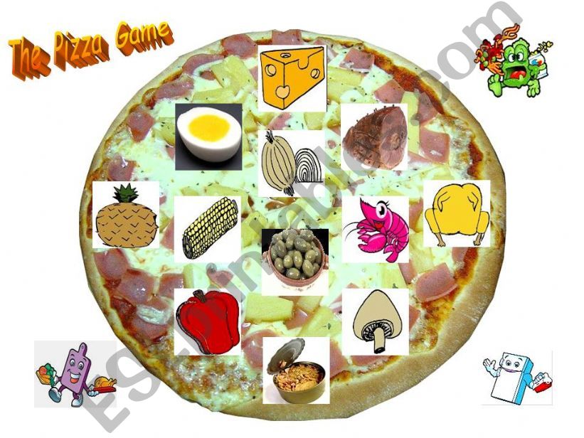 The Pizza Game: Printable set of 20 different layouts.
