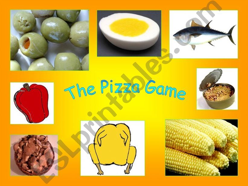 The Pizza Game. Printable Animated Flashcards I