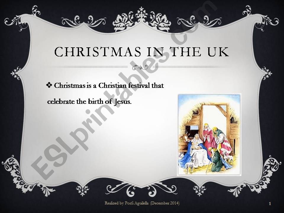 CHRISTMAS IN THE U.K  powerpoint