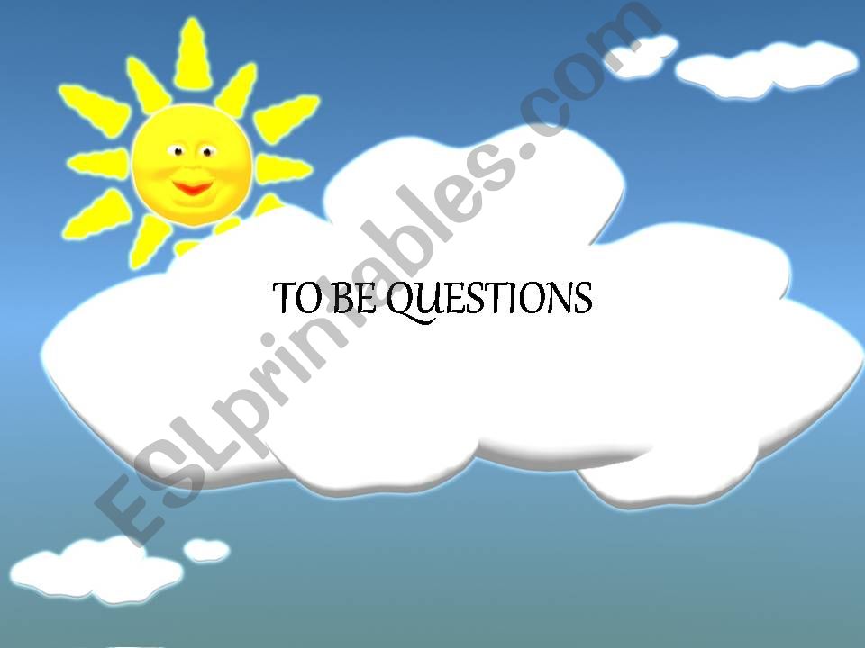 To be. Questions. powerpoint