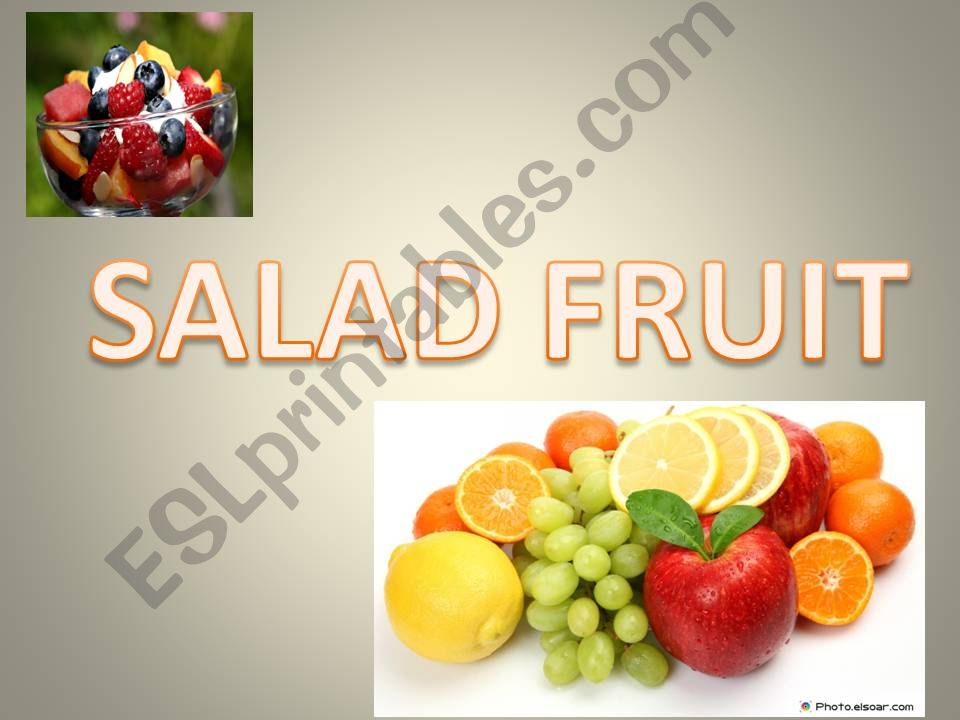 salad fruit powerpoint