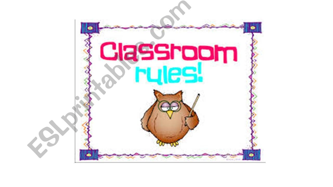Classroom Rules powerpoint