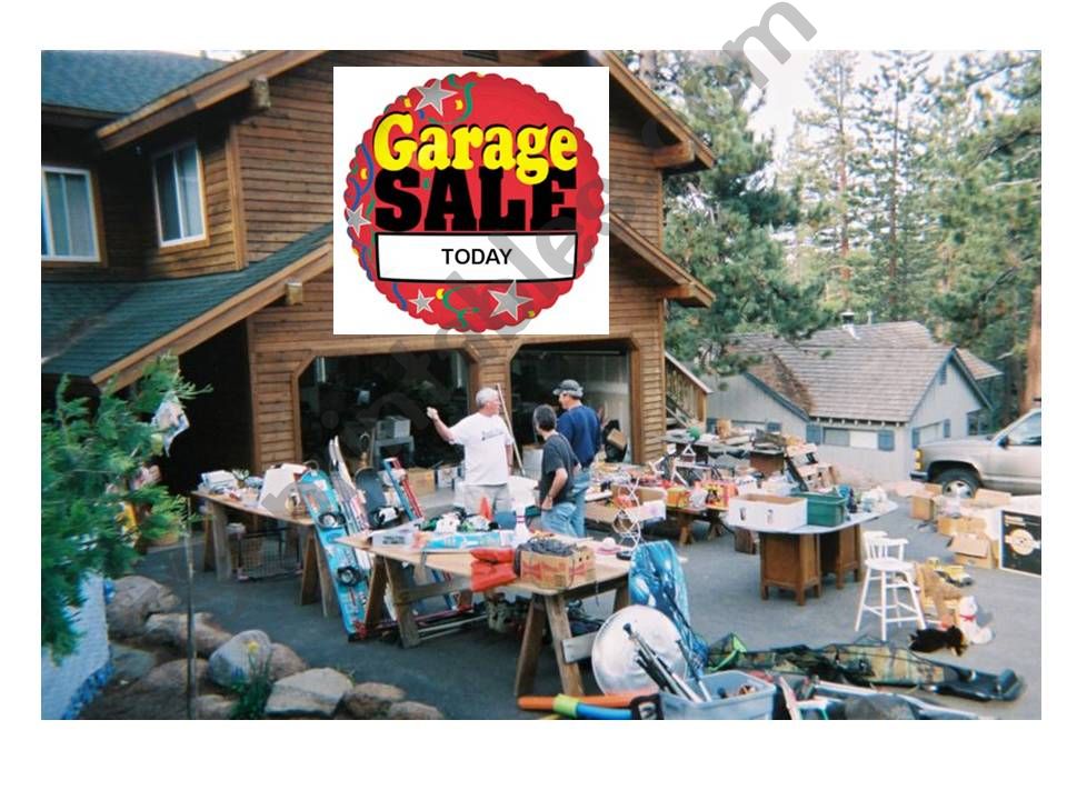 Garage sale powerpoint