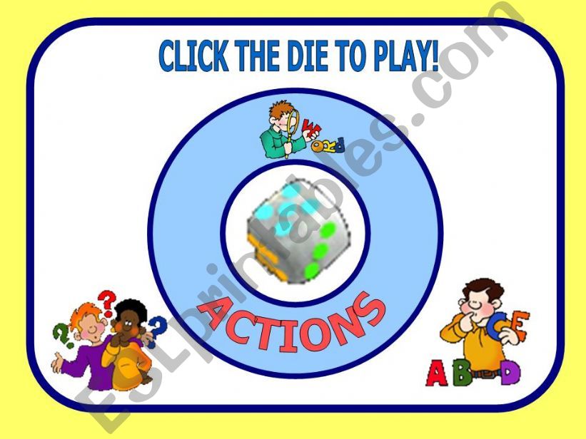 ACTION WORDS GAME powerpoint