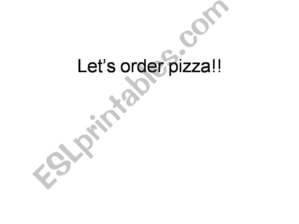Pizza Lesson Part 1 powerpoint