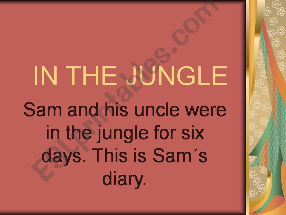 in the jungle powerpoint