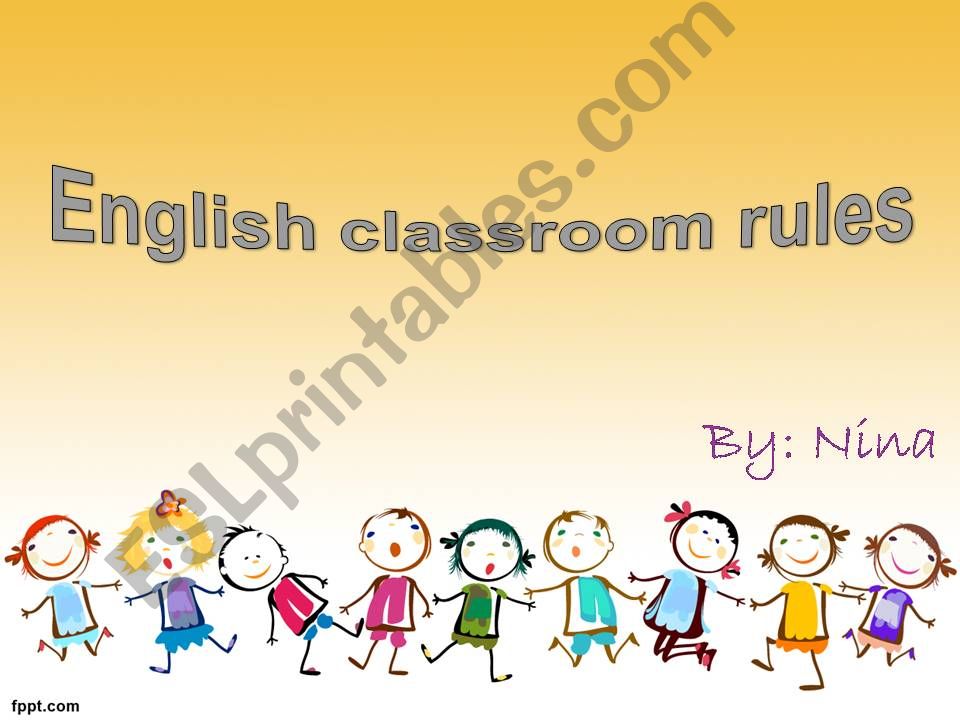 Classroom rules powerpoint