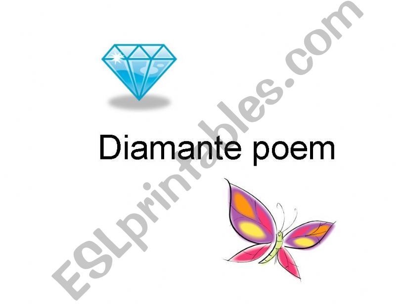 Diamante poem powerpoint