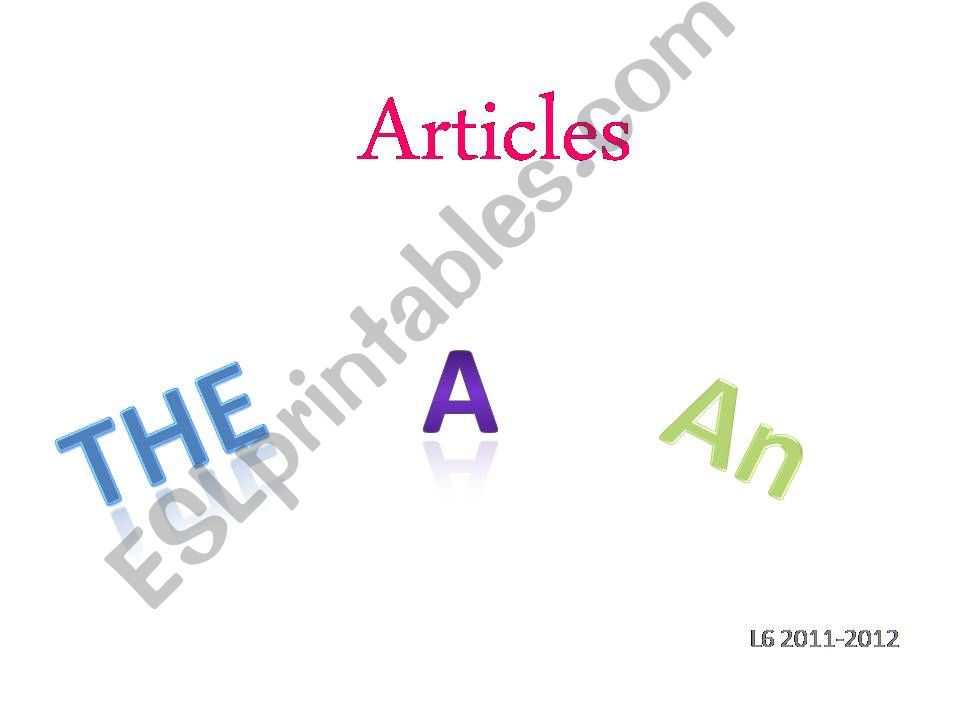 a-an-the articles powerpoint
