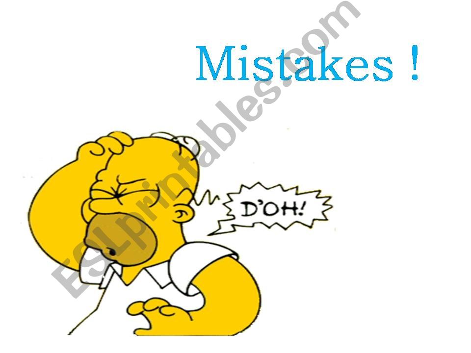 Mistakes - Dont Be Scared of making Them