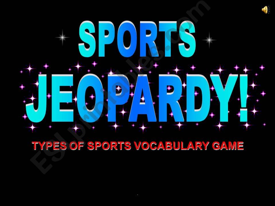 TYPES OF SPORTS VOCABULARY GAME