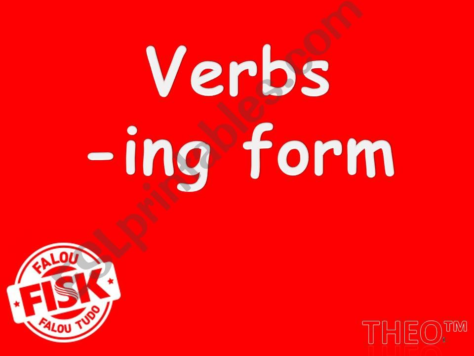 Verbs in the -ing form (20)  powerpoint