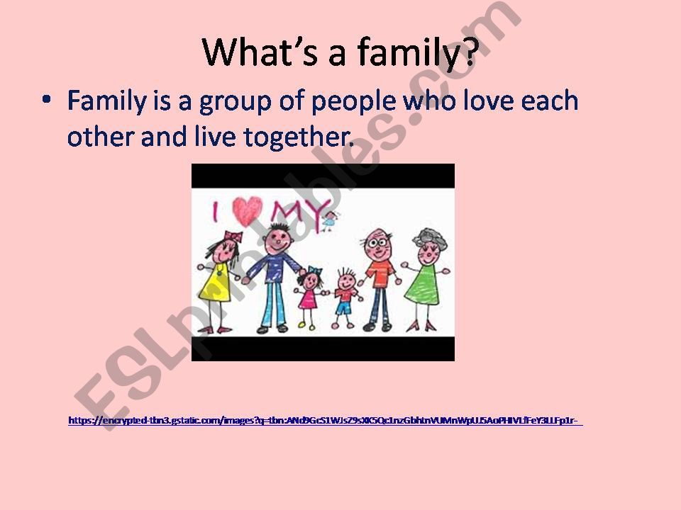 Family and Contributions powerpoint