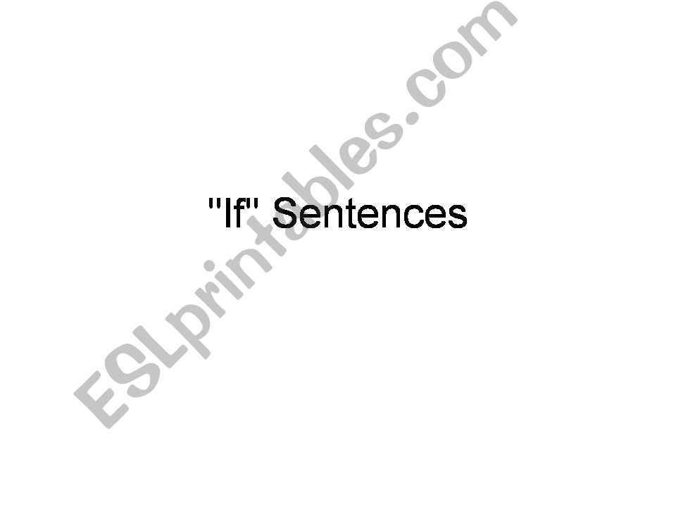 if sentences s powerpoint