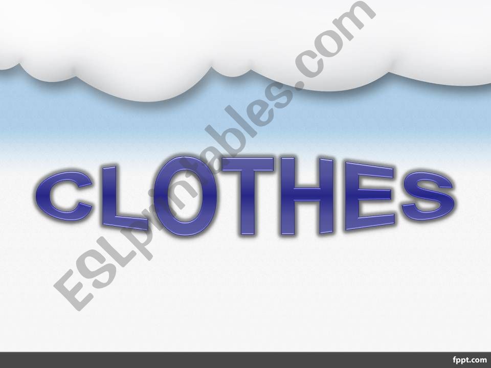 clothes powerpoint