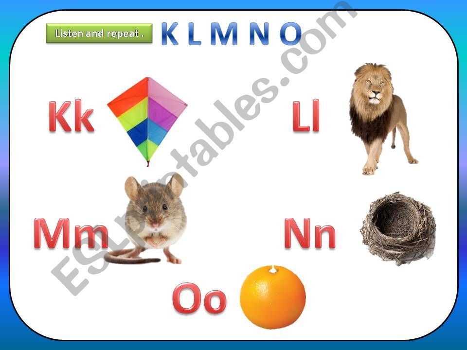 Talking  alphabet  3 powerpoint