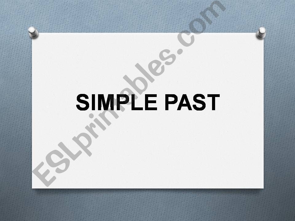 Past Simple powerpoint