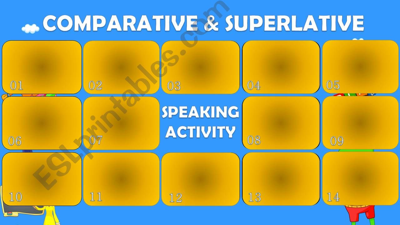 Comparative and Superlative - Speaking Activity