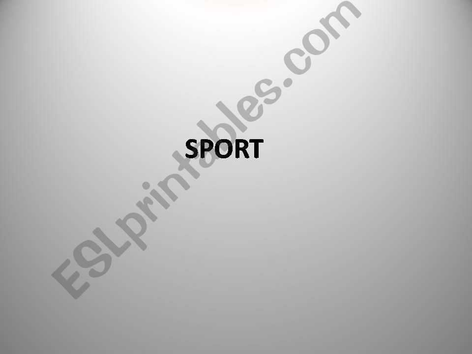 Sport powerpoint