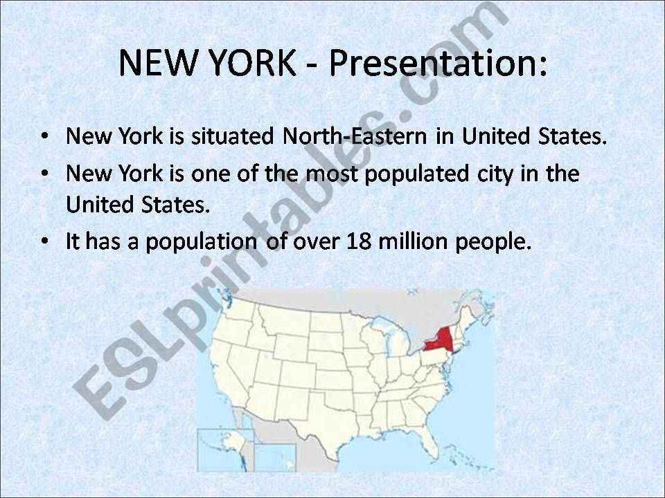 short expose about New York powerpoint
