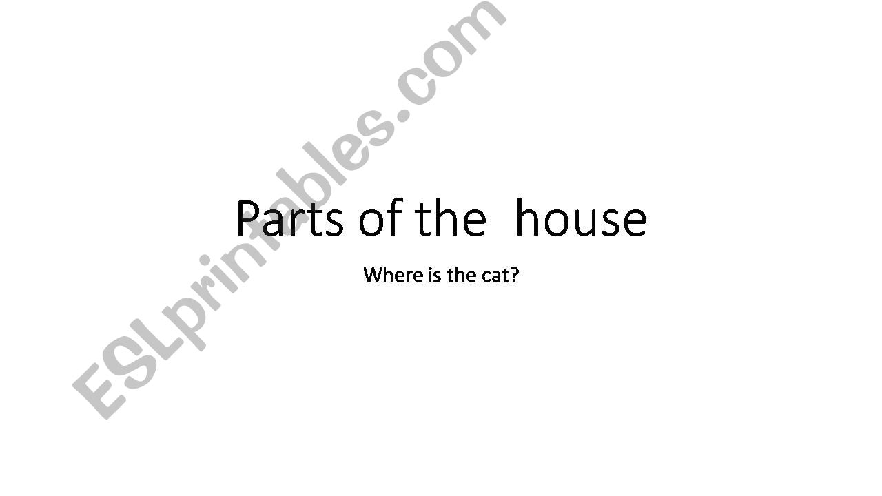 parts of the house powerpoint