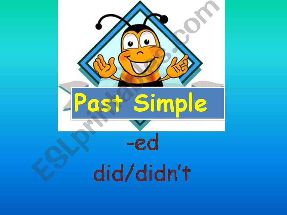 Past Simple- Regular Verbs powerpoint