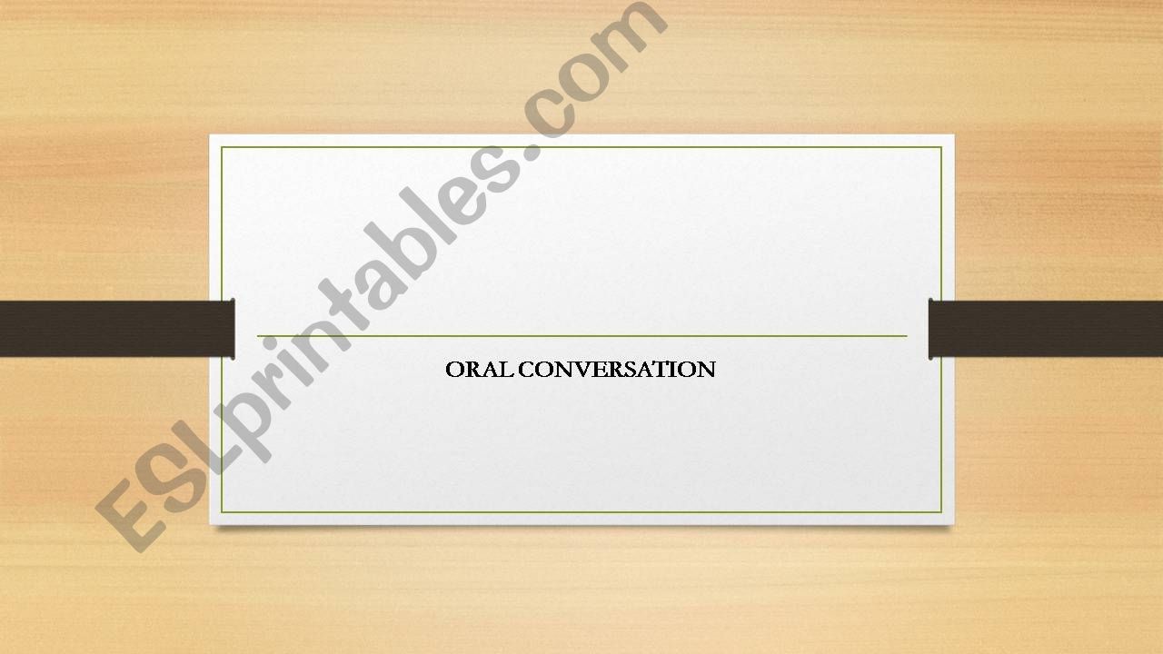 Oral Activity 2 powerpoint